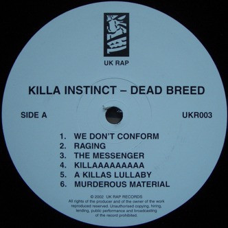 KillaInstinct - Dead Breed - LP